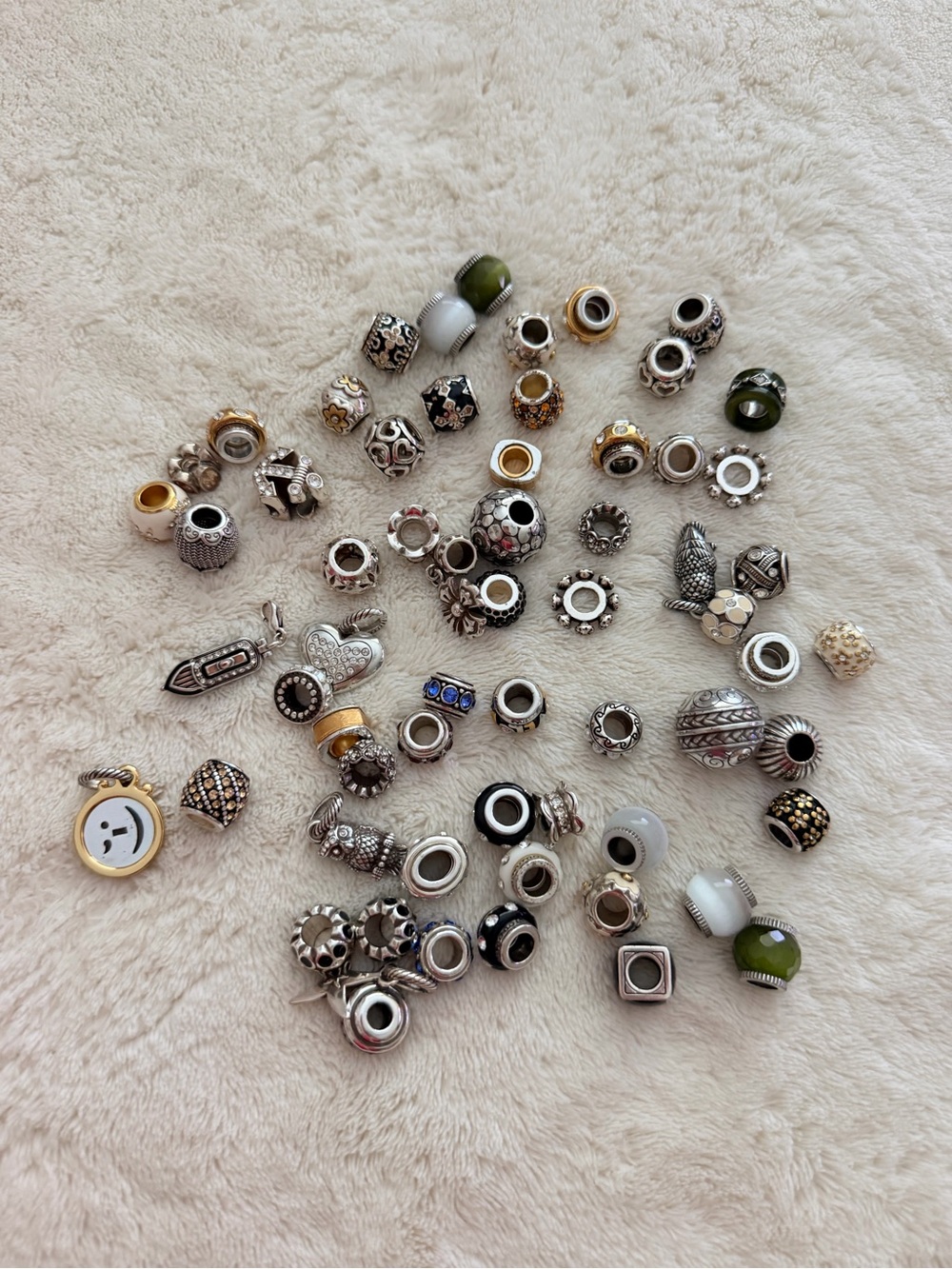 Brighton Silver and Accent Charm Bead Mix